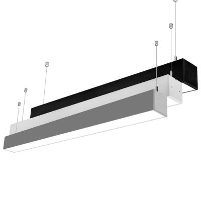 China Colgante de iluminación linear suspendido interior industrial moderno 7575 de 40W LED en venta