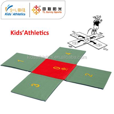 China Jump Folding Cross Hop Mat For Kids Athletics Jumping Practice for sale