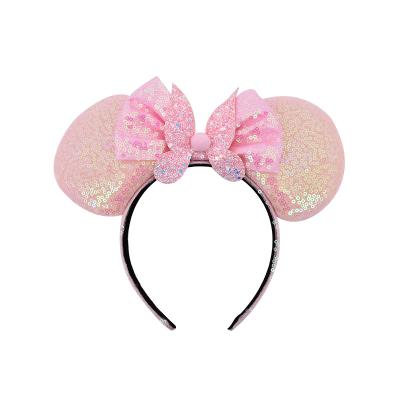 China Shining mouse ears headband LuoLang bride ears hair band simple concise women's bachelor party headband rainbow animal ears for sale