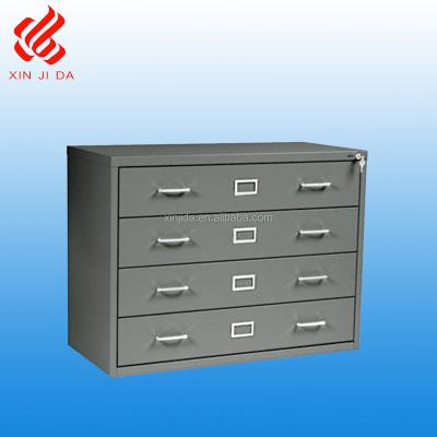 China Locking 4 Drawer Metal Drafting Cabinet for sale