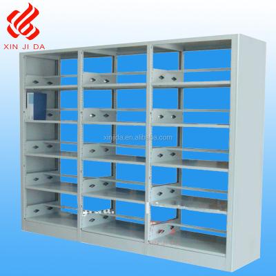 China High Quality Commercial Furniture Bookcase Furniture Metal 5 Layer Book Shelves With for sale