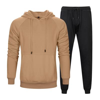 China Custom Autumn/Winter Kangaroo Hood Hooded Hooded Solid Color Sports Breathable Two Piece Loose Casual Pants for sale