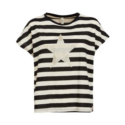 China Fascinating QUICK DRY striped t-shirt with glitter star for sale