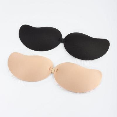 China Mango Seamless Cup Lift Up Front Closure Sticky Silicone Strapless Invisible Bra For Women for sale