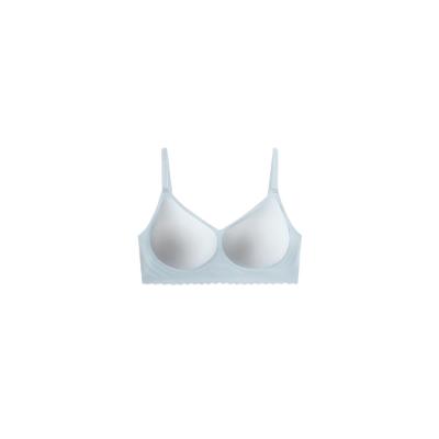 China Ultra Breathable Solid Color Sexy Design Women Rimless Sleepwear QUICK DRY Push Up One Piece Seamless Bra for sale