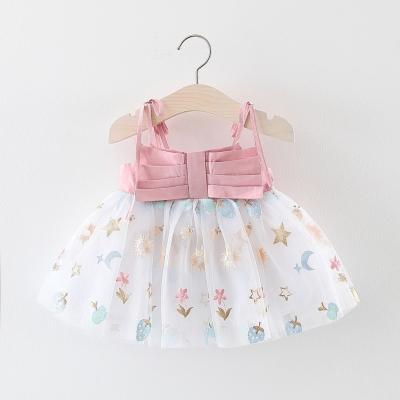 China Anti-wrinkle summer cute children's mesh suspender skirt bridesmaid dresses wedding children for sale