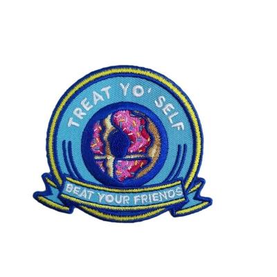 China Viable Wholesale Cheap Fashion Embroidered Woven Badges Embroidery Custom Patch for sale