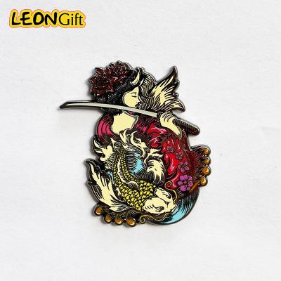 China Europe Custom Design Lapel Hard Enamel Pin Supplier for sale