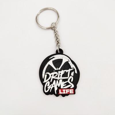 China Custom Promotional Cute 2D / 3D Soft Paint Rubber Soft Key Chain Eco - Friendly With Logo for sale