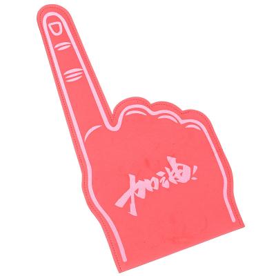 China Cheer Wear Pantone Bag Customize Item Professional Logo Foam Cheering Finger Custom EVA Sponge Foam Cheering Foam Large Hand Bag for sale