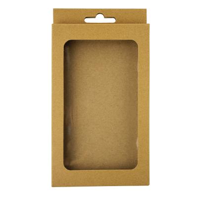 China Recycled packaging materials cell phone case boxblank window paper box for sale