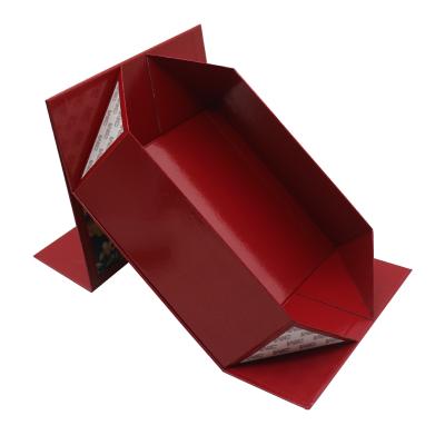 China Custom Recycled Materials Gift Wrapping Paper Magnet Folding Box Luxury Fold Open Recycled Gift Box for sale