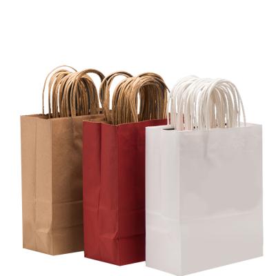 China Recycled Materials Packaging Clothing Handbag Paper Bag High End Gift Kraft Paper Bag Custom Printing Logo for sale