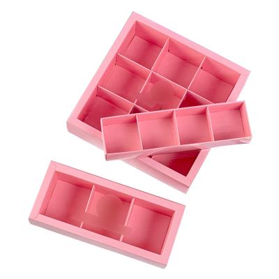 China Recycled Materials Customized Luxury Transparent Soft Cookie Packaging Macaron Cookie Food Gift Gift Food Paper Box for sale