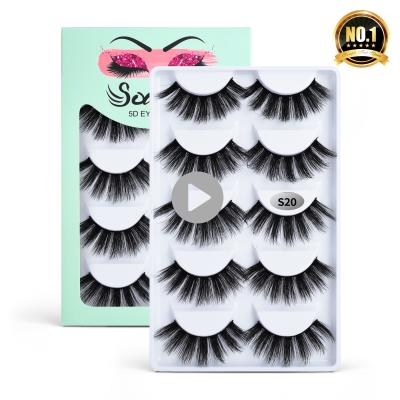 China Factory direct super flexible eye lashes custom bundling mink lashes, wholesale cheap custom 5d mink fluffy eyelashes for sale