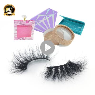 China Wholesale Hot Selling 100% Super Flexible Good Quality Handmade Eye Lashes Custom 5d 25mm Mink Eyelashes Form Packaging for sale