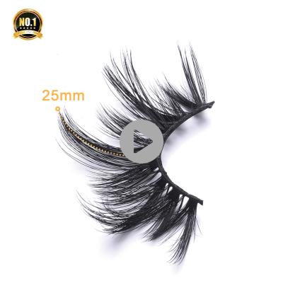 China Super Flexible Natural 25mm False Eyelashes/Handmade Long Makeup Eye Lash False Eyelash Bundle for sale