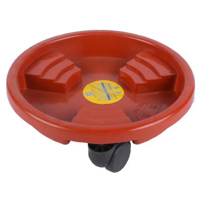 China Promotion Factory Eco - Friendly Not Easily Deformed Rack With Wheels Pl Rolled Flower Pot Rack for sale