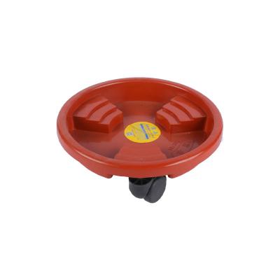 China High quality exterior proved not easily deformed on the wheels plant flower pot wheel stand for sale