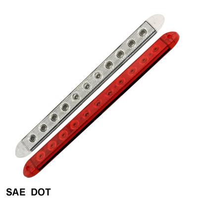 China ABS 16 Inch Slim Line LED Indicator Bar With Reflex Lens And Chrome Trim Bezel Trailer Led Light for sale