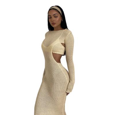 China Anti-wrinkle (old) girls' dresses with straps long sleeves casual dresses for women ladies dresses in summer for sale