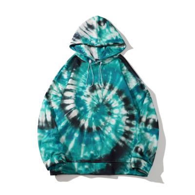 China Anti-pilling women's hoodies fleece TIE DYED print hip hop clothing custom embroidery logo good quality for sale