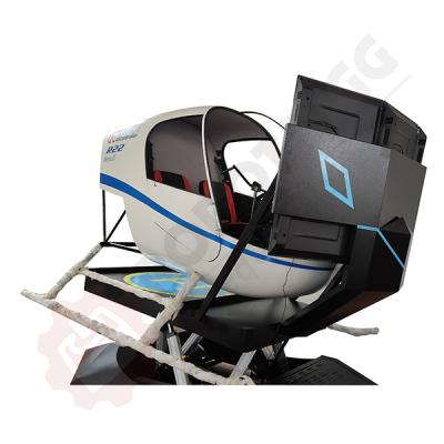 China X-plane 11 Flight Simulator with 6 DOF platform in Robinson R22 R44 R22 for sale