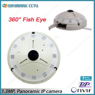 Cina macchina fotografica del IP dell'occhio di pesce di 1.3MP HD 360 carta di deviazione standard di vista panoramica 128G di grado in vendita