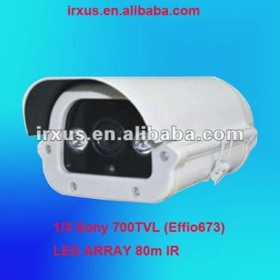 China 80m IR LED Array cctv Box Camera, 1/3 Sony CCD 700TVL for sale