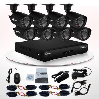 Cina 8 la macchina fotografica impermeabile 24 LED del CCTV del corredo del CCTV DVR di Manica si dirige i corredi della videocamera di sicurezza in vendita