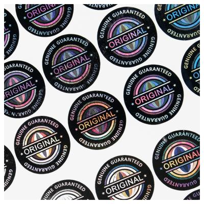 China Holographic Custom Anti-fake 3D Hologram Laser Security Code Adhesive Sticker Sheet Label for sale