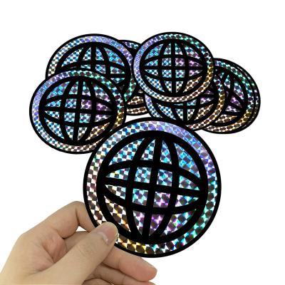 China Waterproof Custom Laser Vinyl Die Cut Holographic Foil Sticker Printing for sale