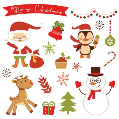 China Waterproof Self Adhesive Paper Labels Printing Custom Full Color Design Christmas Festival Kiss Cut Stickers Sheets for sale