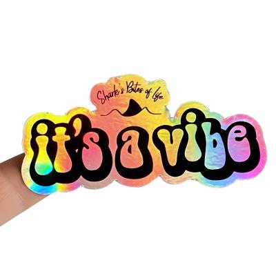 China Waterproof Custom Personalized Individual Die Cut Vinyl Adhesive Stickers Label For Promotion for sale