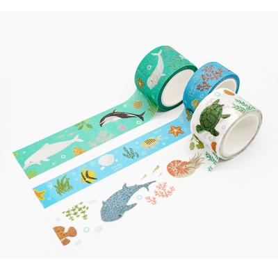 China Waterproof To Design Custom DIY Paper Washi Decoration Printed Masking Tape Sets for sale