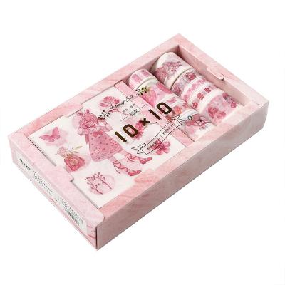 China Waterproof Wholesale Custom Multi Colors Washi Tape Box Set Decoration for sale