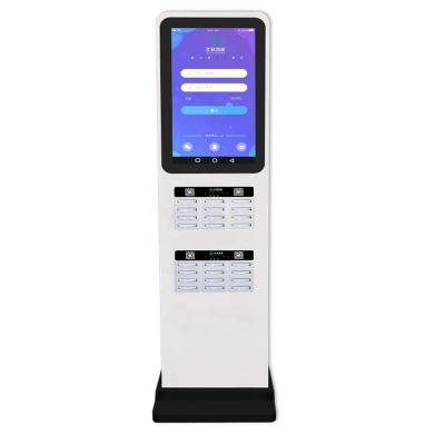 China Indoor 24 Ports OEM Sharing Power Bank Rental System With Advertising Screen Charging Station Power Bank for sale