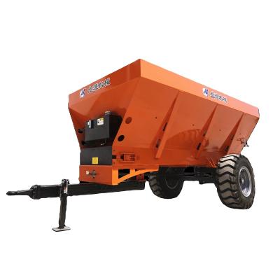 China High Efficiency New Product BEIYUAN Manure Lime Fertilizer 2023 Compost Organic Fertilizer Granular Spreader Twin Disc Rear Discharge for sale