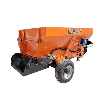 China 2023 new product 30-60HP high efficiency tractor trailed mini horizontal helical lime manure fertilizer spreader for small field and farm for sale