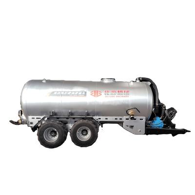 China High Efficiency 200-260 HP Tractor Trailed Liquid Slurry Galvanized Fertilizer Spreader Tanker With Vacuum Pump Suction And Spray for sale