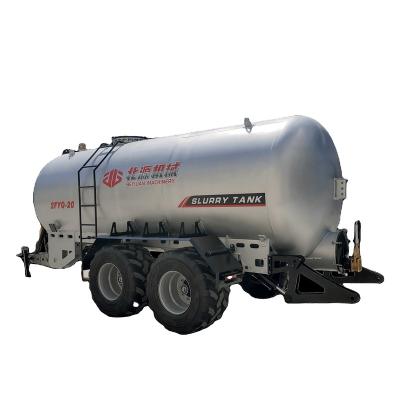 China High Efficiency Liquid Manure Manure Fertilizer Biogas Spreader Sprayer Transporting Mud Pump Semi Trailer For Livestock Farm for sale