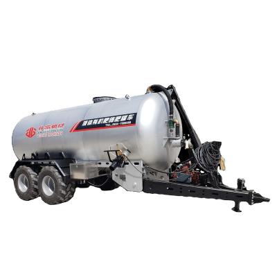 China High Efficiency Manure Manure Manure Fertilizer Cart Trailer Spreader Mud Suction Liquid Tanekr With Vacuum Pump For 200-260HP Tractor for sale