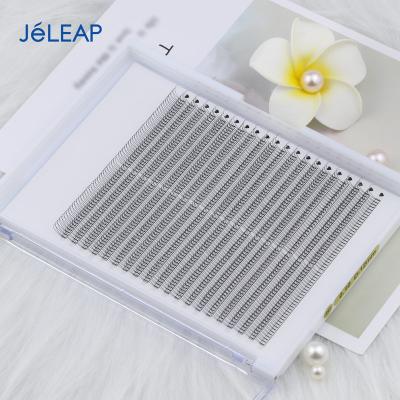 China Jeleap Factory Price Lightweight Individual Premade 2d 3d 4d 5d 6d 10d Pre Fan Heat Bonded Volume Eyelash Extension With 0.10 Mm for sale