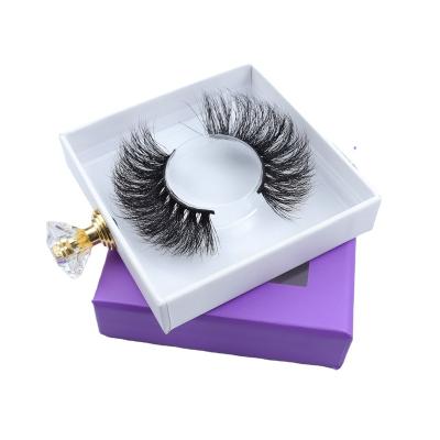 China Wholesale 3D Natural Soft Full Strip Lashes Customized Faux Mink Lashes Packaging 25MM Fluffy Mink Eyelash Vendor for sale