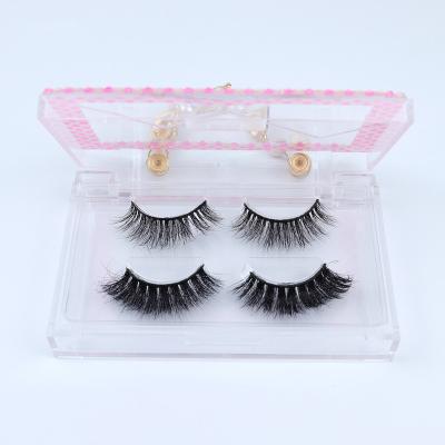 China Wholesale New Style Black Lashes Full Strip Natural Soft Volume 3D Mink Lashes Real Mink Fur Eyelashes for sale