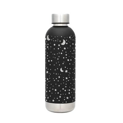 China 500ml Double Wall Stainless Steel Vacuum Insulated Flask Stocked Custom Water Bottles With Stainless Steel Bottom for sale