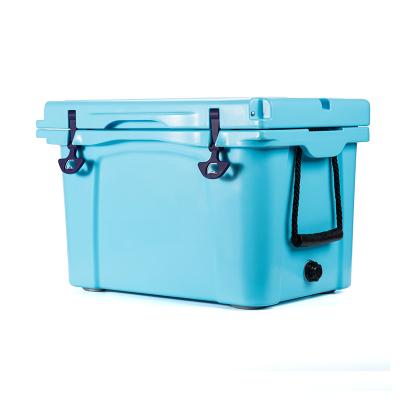 China Custom Blue Car Waterproof 20QT 35QT 45QT 50QT Kids Car Everich Cooler Box Fridge Ice Chest Insulated Hard Portable Outdoor Camping Cooler for sale