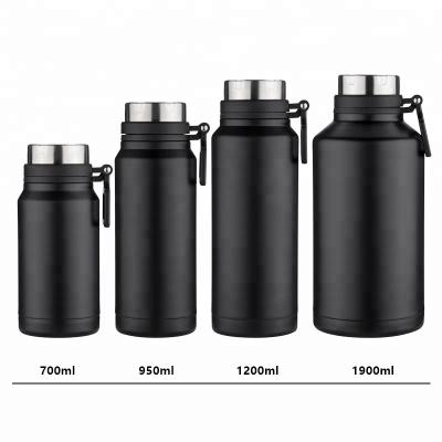 China Double Everich 64oz Viable Sport Beer Shaker Vacuum Flask OEM With Custom Logo Stainless Steel Insulated Drink Water Bottles for sale