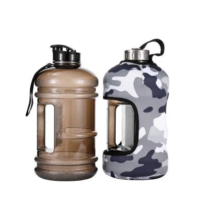 China Everich 2L Sport Army Green Sustainable Camping BPA-FREE Tritan Water Bottle Plastic Sleeve for sale