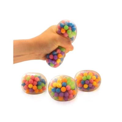 China Safety Squeeze Ball Toy, Stress Squishy Balls with Colorful DNA Beads, Fidgety Person Toy Relieve Stress Anxiety Hand Exercise Sensory Tool for sale